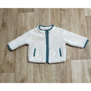 Cat & Jack Fleece Sweater High Pile Baby Boy 0 - 3 Months Cream Warm Fall Winter